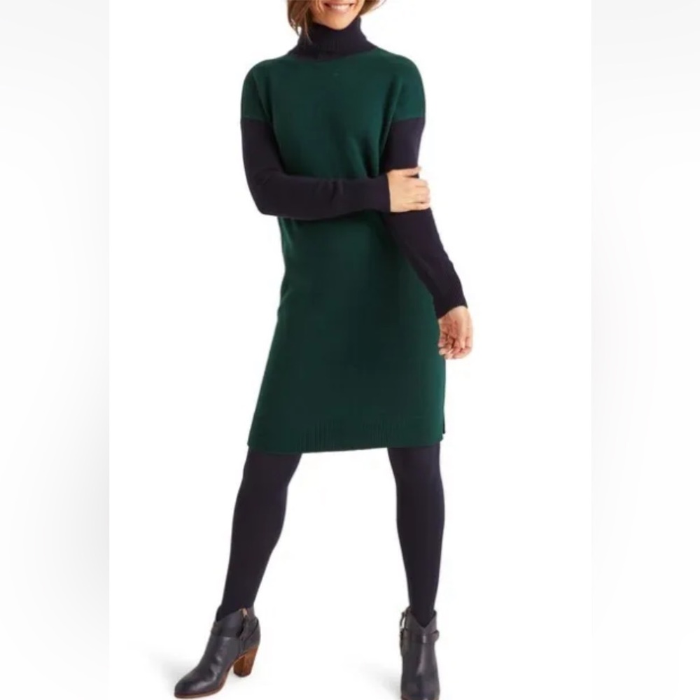 BODEN Size 2 Juliet Dress Midnight Garden/Navy Wool Cashmere Blend NWT